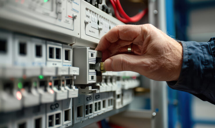 Switching On the Circuit Breaker from the Control Panel
